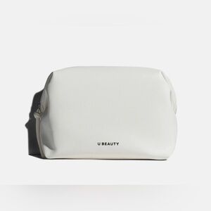 NEW $38 UBeauty Large White Makeup Travel Pouch
